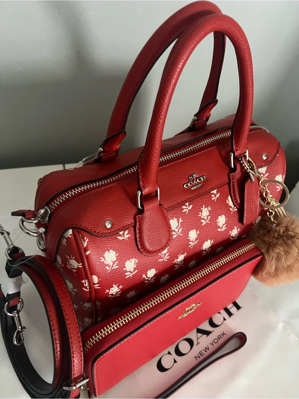 Coach Mini Bennett In Badlands Floral Print With Wallet